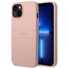 GUESS tok az IPHONE 14 Plus-hoz GUHCP14MPSASBPI (Saffiano fém logóval) rózsaszín