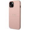 GUESS tok az IPHONE 14 Plus-hoz GUHCP14MPSASBPI (Saffiano fém logóval) rózsaszín