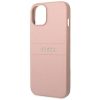 GUESS tok az IPHONE 14 Plus-hoz GUHCP14MPSASBPI (Saffiano fém logóval) rózsaszín