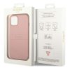 GUESS tok az IPHONE 14 Plus-hoz GUHCP14MPSASBPI (Saffiano fém logóval) rózsaszín