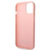 KARL LAGERFELD tok IPHONE 14 Plus KLHCP14MRUPKLPP (3D Gumis Tok Monogramos Minta Fém Lappal) rózsaszín