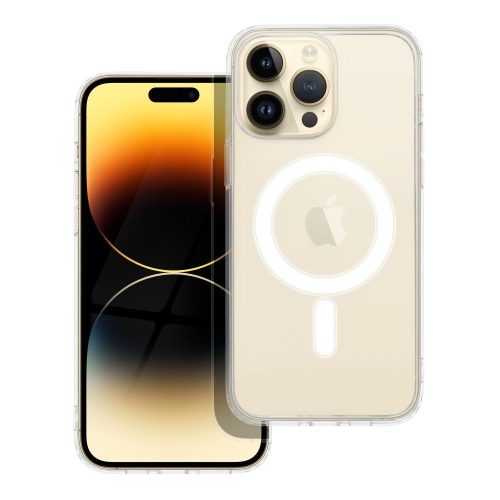 CLEAR MAG COVER tok kompatibilis a MagSafe-fel az IPHONE 14 Pro Max számára, átlátszó