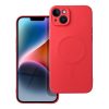 SILICONE MAG COVER tok kompatibilis a MagSafe-fel IPHONE 14 Plus készülékhez piros színben