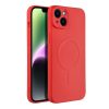 SILICONE MAG COVER tok kompatibilis a MagSafe-fel IPHONE 14 Plus készülékhez piros színben