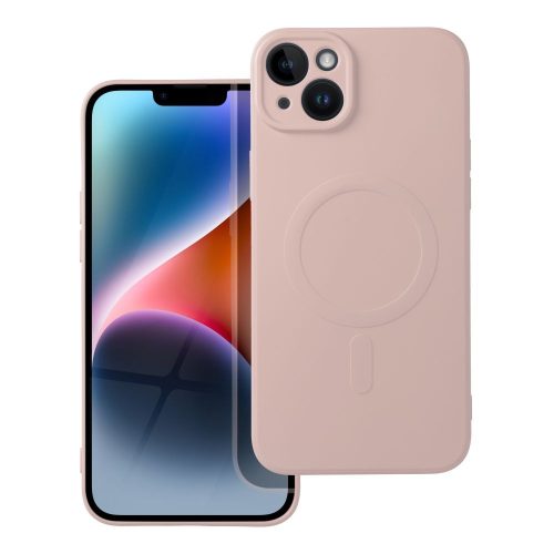 SILICONE MAG COVER tok MagSafe-kompatibilis IPHONE 14 Plus készülékhez rózsaszín