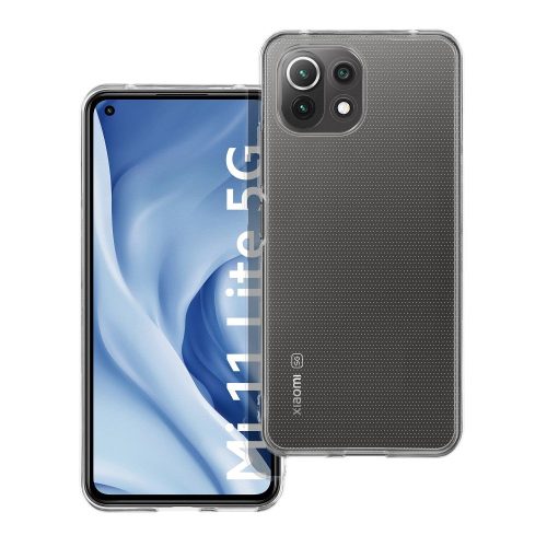 CLEAR tok 2 mm vastag XIAOMI Mi 11 Lite 5G / Mi 11 Lite LTE (4G) átlátszó / Mi 11 Lite NE (kameravédelem) átlátszó