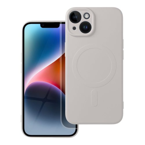 SILICONE MAG COVER tok kompatibilis a MagSafe-fel IPHONE 14-hez antik fehér színben