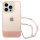 GUESS case for IPHONE 14 Pro Max GUHCP14XHGCOHP (IML Electro Cam w. Strap Translucent) pink