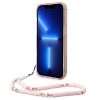 GUESS tok az IPHONE 14 Pro Max-hoz GUHCP14XHGCOHP (IML Electro Cam pánttal Áttetsző) rózsaszín