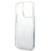 GUESS tok az IPHONE 14 Pro készülékhez GUHCP14LLFLSN (Liquide Glitter Flower) zöld