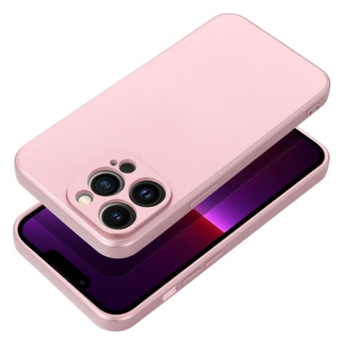 METALLIC tok IPHONE 14-hez rózsaszín