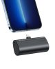VEGER powerbank 5000 mAh beépített csatlakozóval Lightning PD QC3.0 3A 20W PlugOn (W0556P) fekete