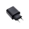 kék STAR utazó töltő Type C PD QC4.0 3A 25W TFB-TC-25WPD fekete