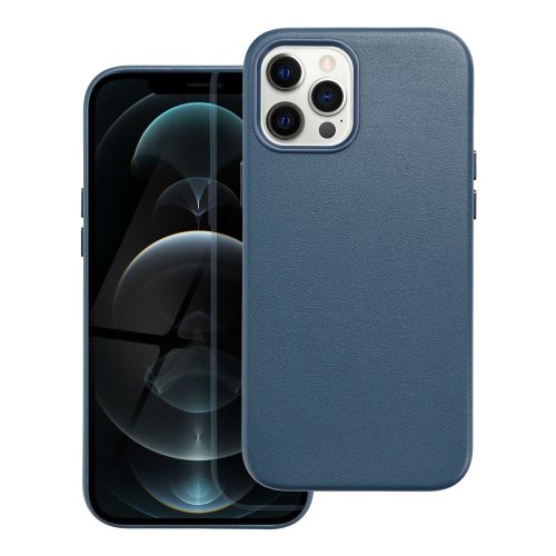 bőr MAG COVER tok IPHONE 12 Pro Max készülékhez indigókék