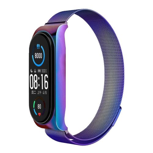 Strap METAL  XIAOMI Mi Band 5 / 6 multicolor (05)