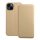 DUAL POCKET könyv típusú tok IPHONE 14 Plus arany színben