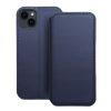 DUAL POCKET Book tok IPHONE 14 Plus-hoz, tengerészkék színben