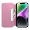 DUAL POCKET Book tok IPHONE 14 Plus-hoz világos rózsaszínben