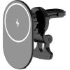 VEGER mágneses autós tartó légbeömlőre, vezeték nélküli töltéssel, MagSafe kompatibilis 15W Y38 fekete