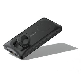   VEGER powerbank 10000 mAh vezeték nélküli töltőkkel, kompatibilis a MagSafe PD QC3.0 3A 22,5W MagMulti (W1156) fekete