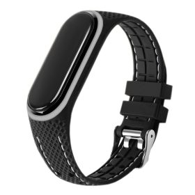 Elasztomer szíj LIFESTYLE XIAOMI Mi Band 7-hez fekete (03)