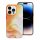 LEATHER MAG COVER case for IPHONE 14 Pro orange splash