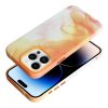 bőr MAG COVER tok IPHONE 14 Pro Max készülékhez narancs színben