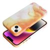 bőr MAG COVER tok IPHONE 14 Plus-hoz narancs splash