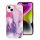 bőr MAG COVER tok IPHONE 14 Plus-hoz lila splash