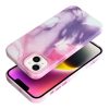 bőr MAG COVER tok IPHONE 14 Plus-hoz lila splash
