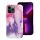 bőr MAG COVER tok IPHONE 13 Pro Max-hoz, lila splash