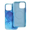 bőr MAG COVER tok IPHONE 13 Pro Max készülékhez, kék splash