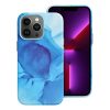 bőr MAG COVER tok IPHONE 13 Pro-hoz, kék splash