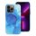 bőr MAG COVER tok IPHONE 13 Pro-hoz, kék splash