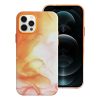 bőr MAG COVER tok IPHONE 12 Pro készülékhez narancs fröccsenés