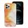 bőr MAG COVER tok IPHONE 12 Pro készülékhez narancs fröccsenés