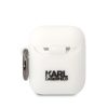 KARL LAGERFELD tok az APPLE Airpods 1 / 2 KLA2RUNCHH (3D Sil NFT Choupette) fehér