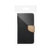 FANCY Book case for SAMSUNG A14 4G / A14 5G black / gold
