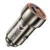 Car charger Hoco USB A + USB C PD QC3.0 3A 20W Z46A metal gray