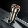 Car charger Hoco USB A + USB C PD QC3.0 3A 20W Z46A metal gray