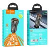 Car charger Hoco USB A + USB C PD QC3.0 3A 20W Z46A metal gray