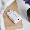 CELL F-ENERGY TFK-TC-30WPD utazó töltő Type C + USB A PD QC4.0 3A 30W fehér