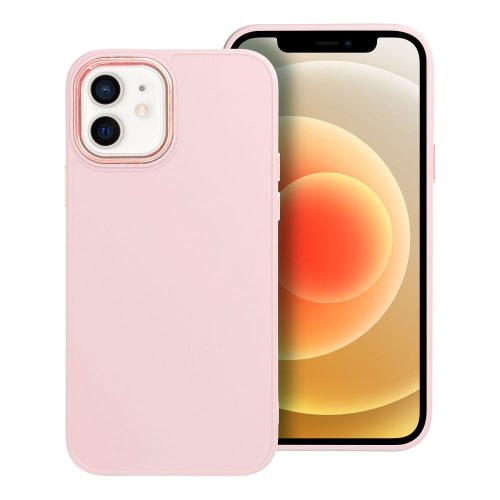 FRAME tok IPHONE 12 / 12 Pro készülékhez púderrózsaszín