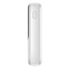 BASEUS powerbank 10000 mAh beépített kábellel + USB A to Type C kábel PD QC3.0 3A 22,5W PPQD020102 fehér