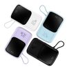 BASEUS powerbank 10000 mAh beépített kábellel + USB A to Type C kábel PD QC3.0 3A 22,5W PPQD020102 fehér