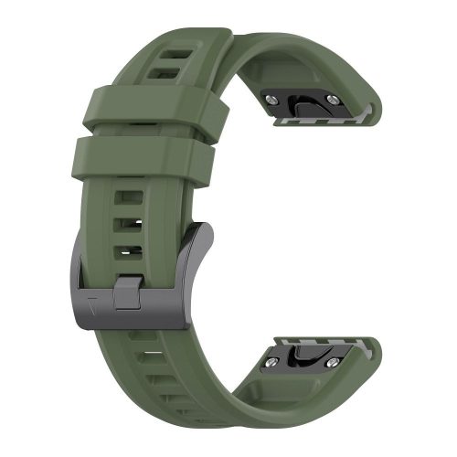 Szilikon szíj GARMIN FENIX 3 / 3HR / 5X / 6X / 6X Pro / 7X / 7X Pro sötétzöld (4)