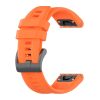 Szilikon szíj GARMIN FENIX 3 / 3HR / 5X / 6X / 6X Pro / 7X / 7X Pro készülékhez, narancssárga (8)