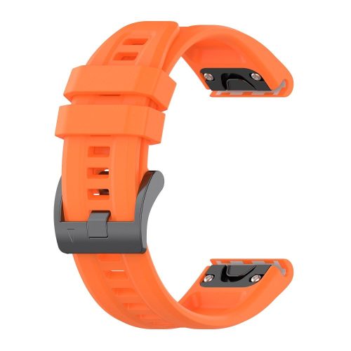 Szilikon szíj GARMIN FENIX 3 / 3HR / 5X / 6X / 6X Pro / 7X / 7X Pro készülékhez, narancssárga (8)