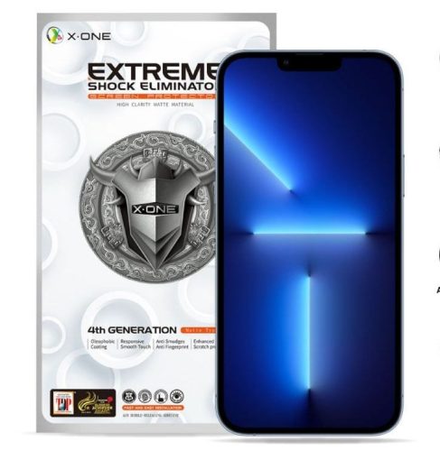 X-ONE Extreme Shock Eliminator 4th gen. (Matte Series) - iPhone 13 Pro Max/14 Plus számára