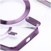 ELECTRO MAG COVER tok kompatibilis a MagSafe funkcióval IPHONE 12 készülékhez mély lila színben